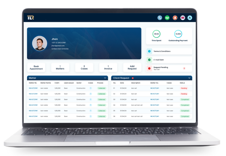 Client tracking software