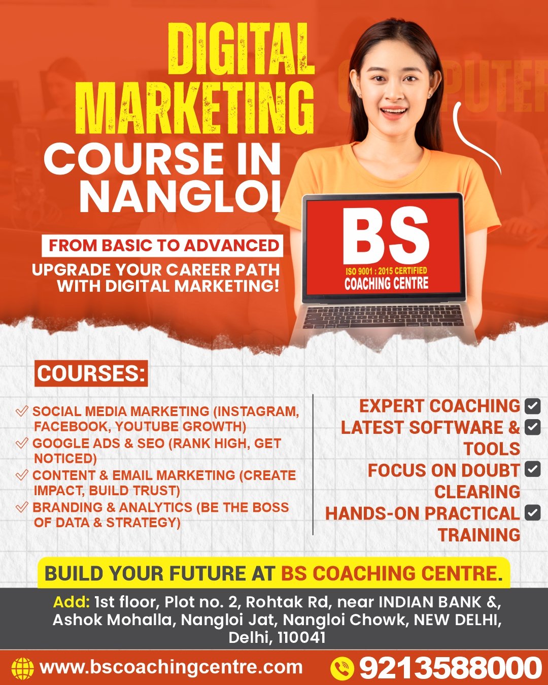 Digital Marketing Course In Nangloi – BS Computer Center | Succeed with Experts