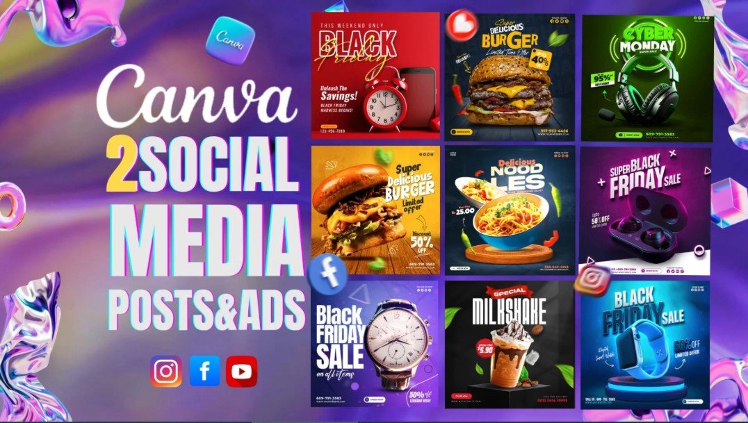I will do editable canva templates and instagram post design for an attractive f