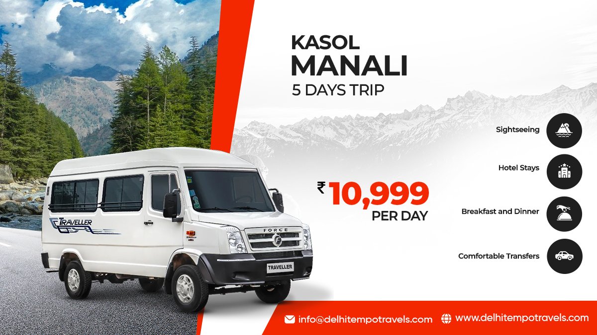 Delhi to Manali Tempo Traveller Cost – Latest 2026 Rates & Packages!