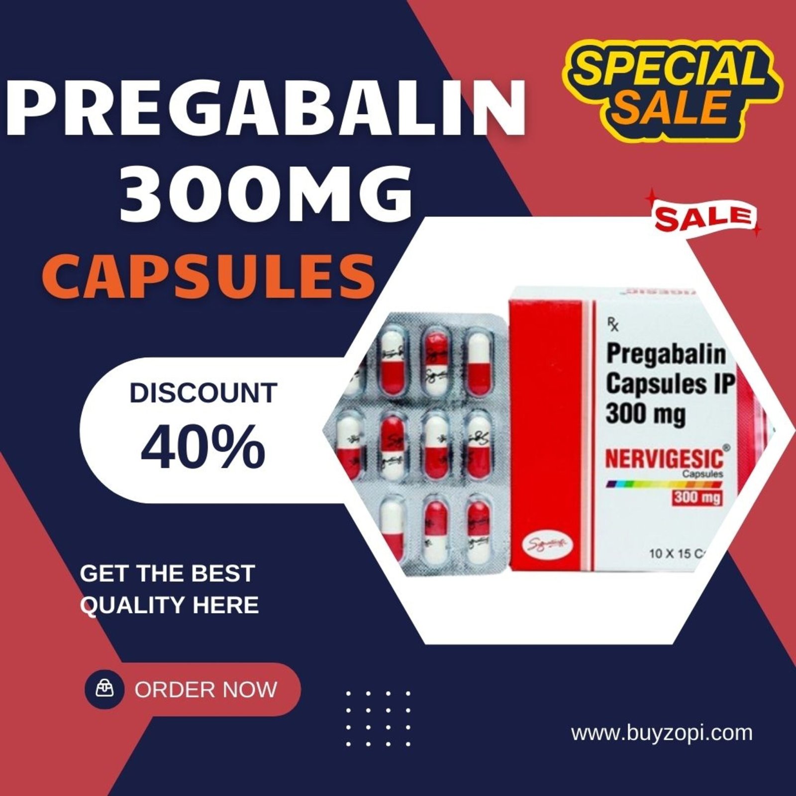Pregabalin 300mg Capsules Online at an Affordable Price