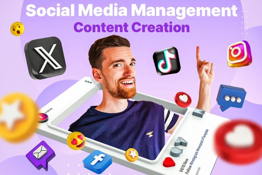 I will be your social media marketing manager and content creator