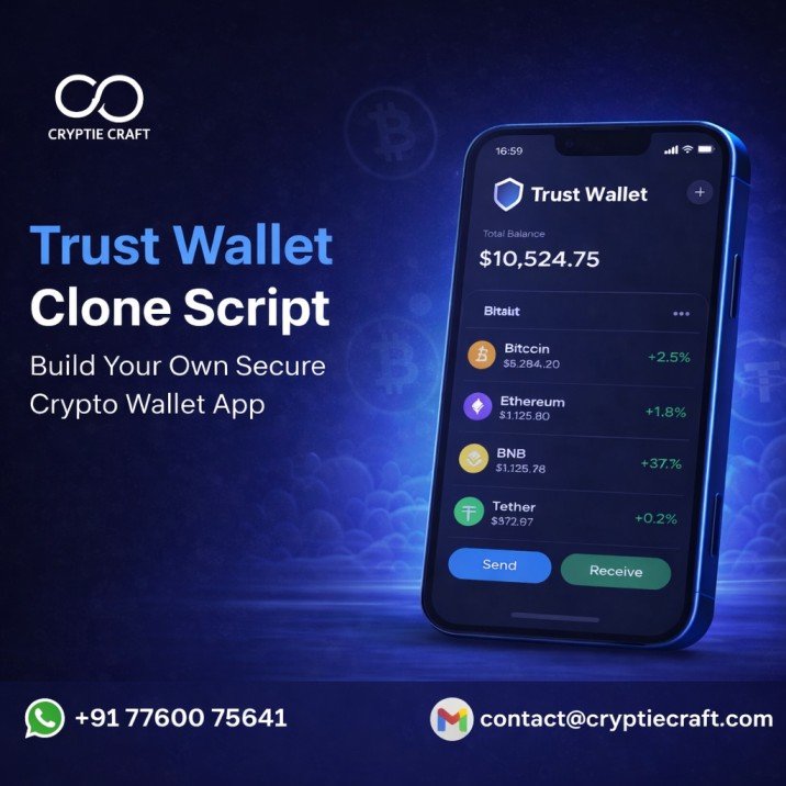 User Friendly Trust Wallet Clone Software from Cryptiecraft