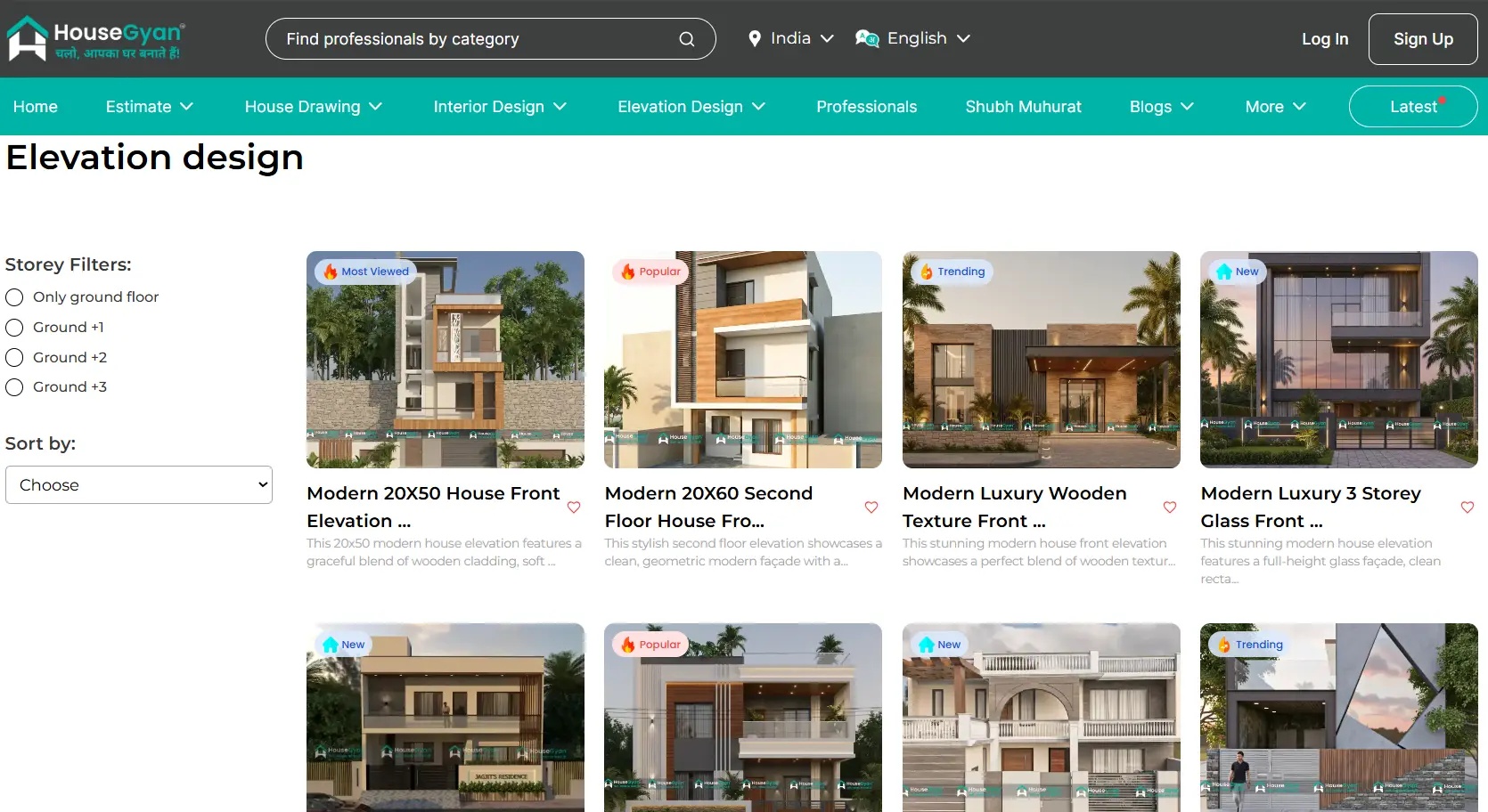 Single Floor Elevation Design for a Smart and Stylish Home