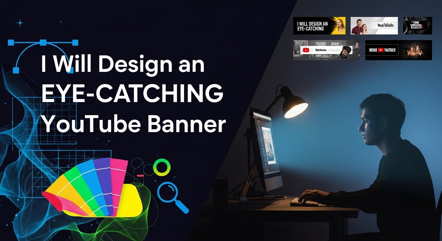 I Will Design an Eye-Catching YouTube Banner for Your Channel
