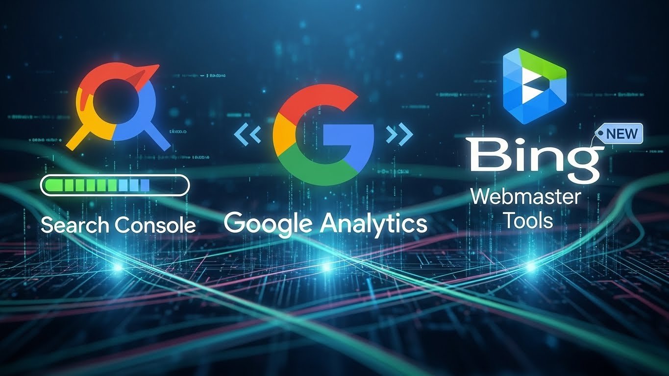 I will update and optimize your Google Search Console, Analytics, and Bing Webm