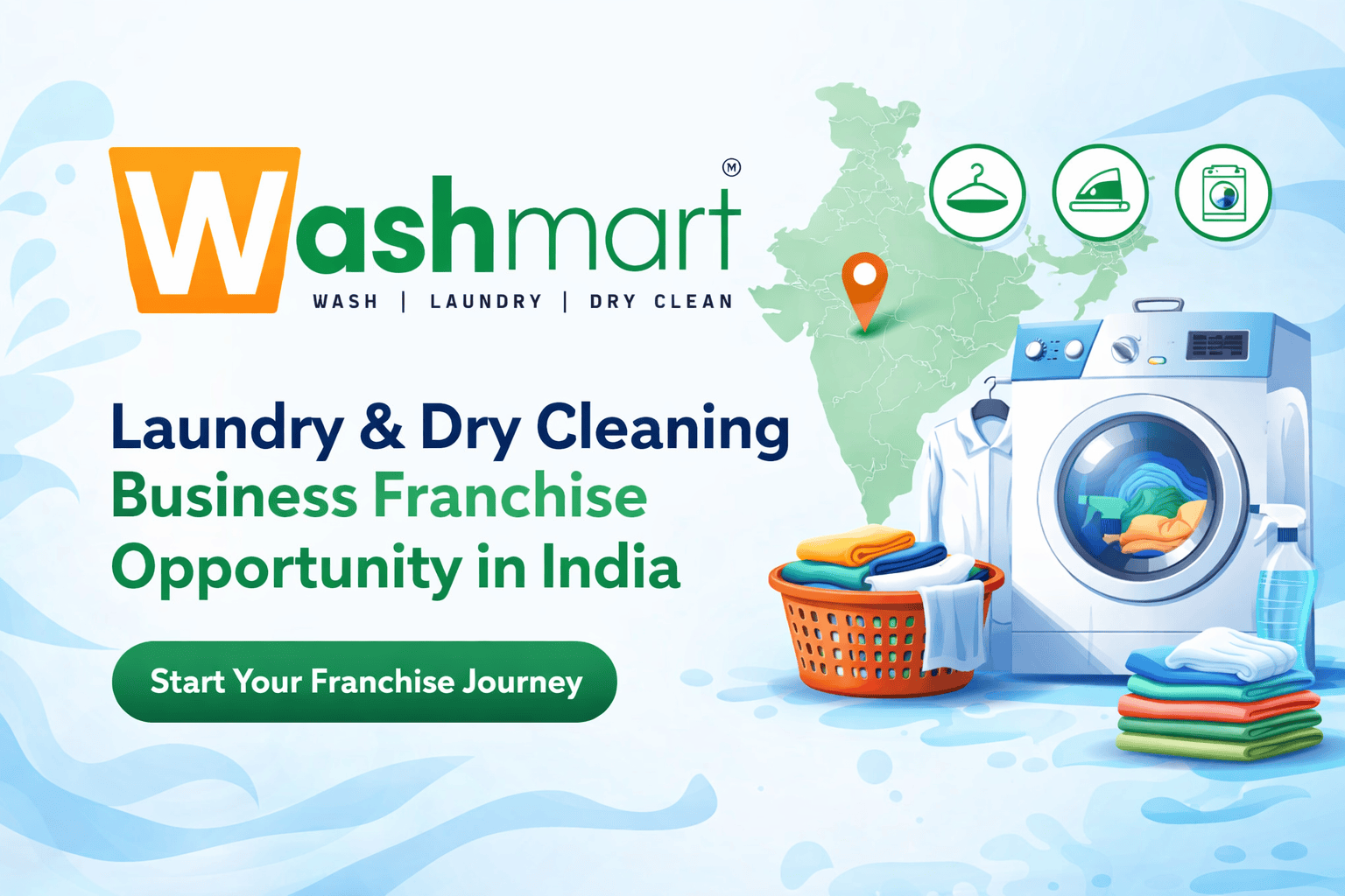 Washmart Best Laundry Franchise & Dry Cleaning Business In India