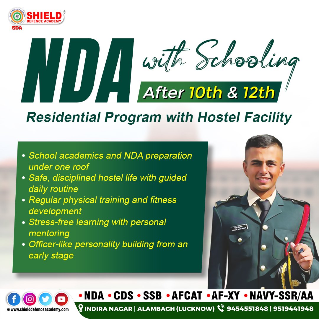 NDA Foundation After 10th & After 12th – Shield defence Academy