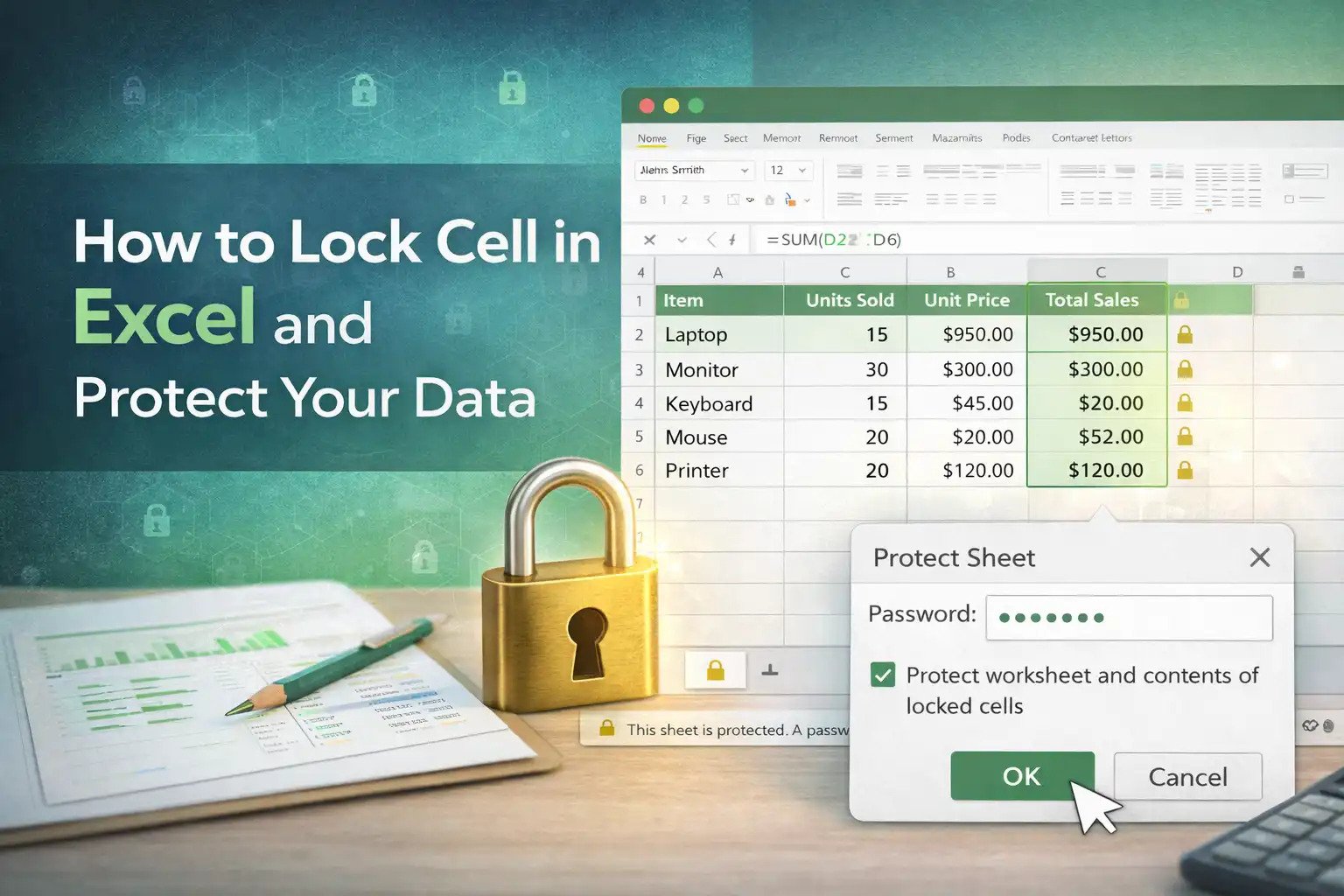 How to Lock Cells in Excel: A Complete Professional Guide
