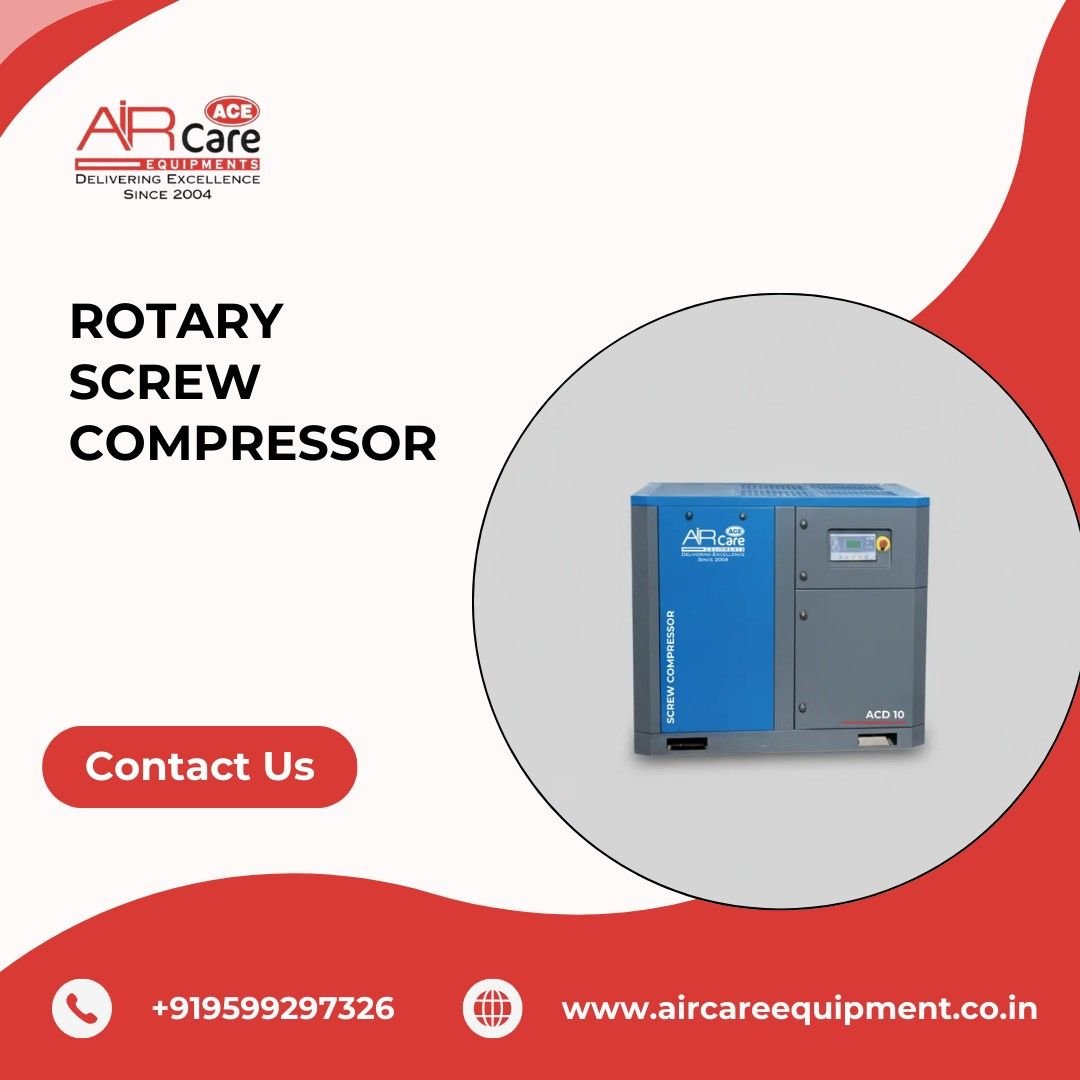 High-Performance Rotary Screw Compressor by Air Care Equipments