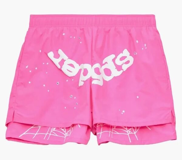 Sp5der-Og-Web-Double-Layer-Short-Pink
