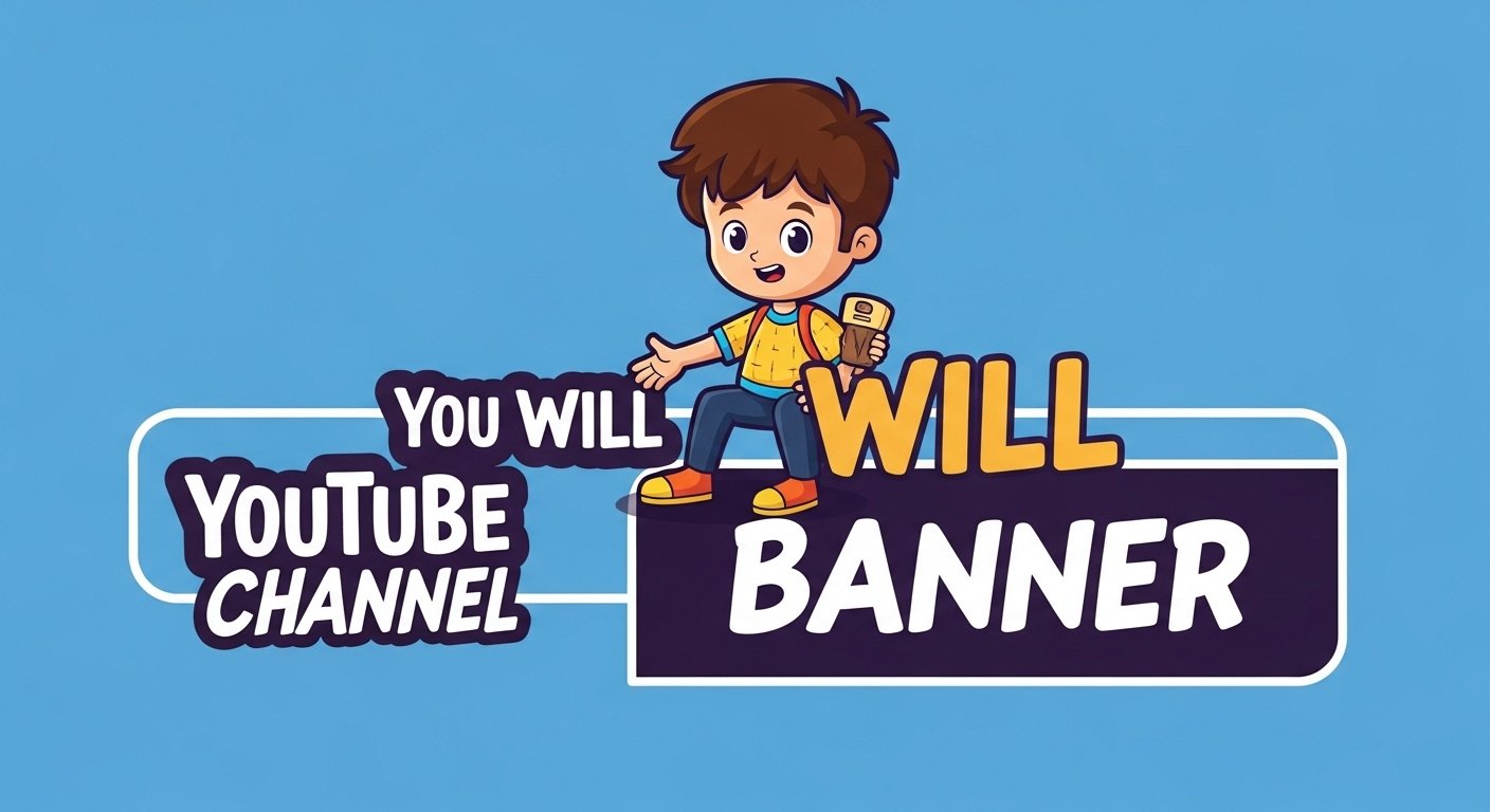 I Will Design Cartoon Banner for YouTube Channel in Any Style