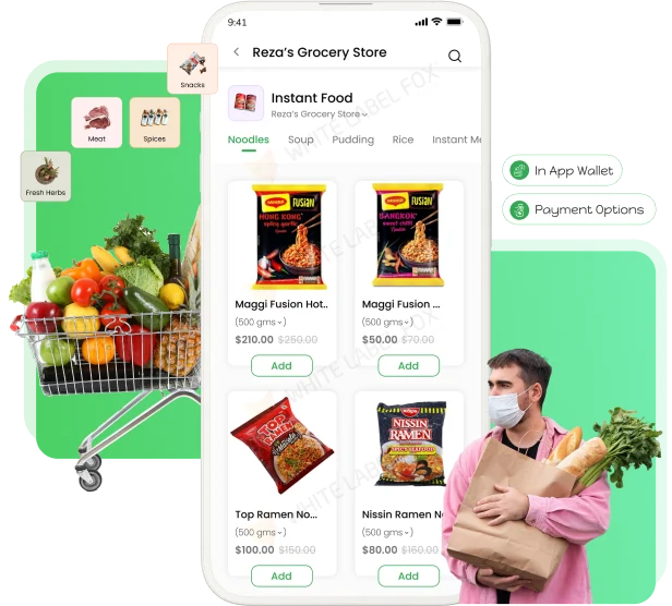 Fox-Grocery – Smart Grocery Delivery App Development & On-Demand App Solution