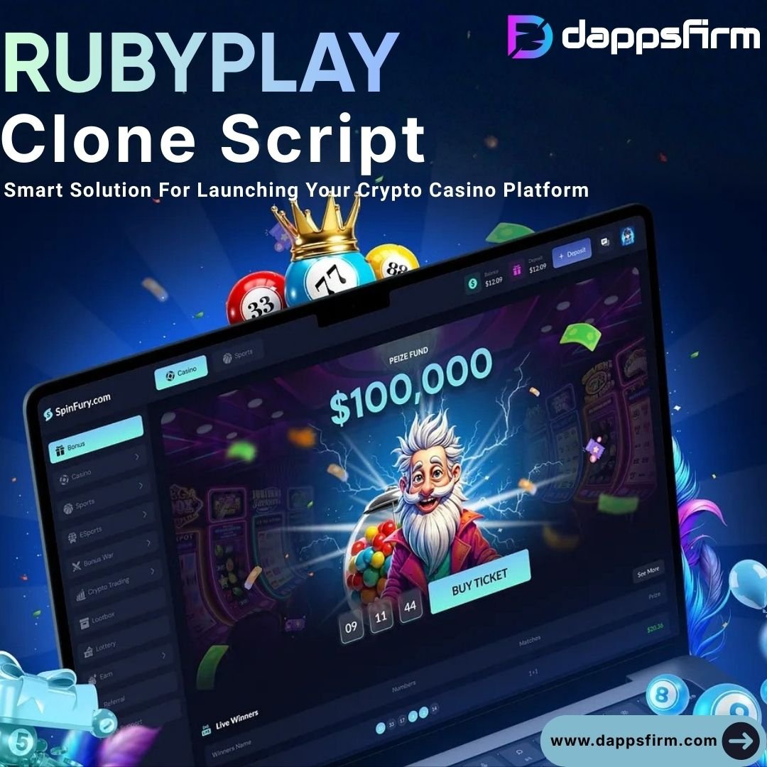 RubyPlay Clone Script – For Instant Success in Crypto Casino Market