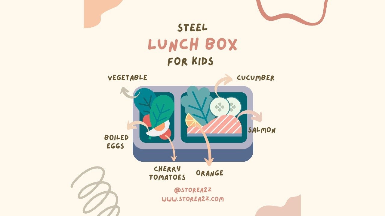 Best Steel Lunch Box for Kids | Buy Lunch Box Online | StoreA2Z