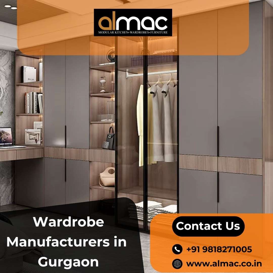 Top Wardrobe Manufacturers in Gurgaon – Almac Modular Kitchens & Interiors
