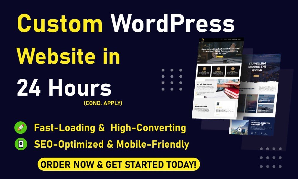 I Will Be Your WordPress Developer, Website Designer, and Create Business Websi