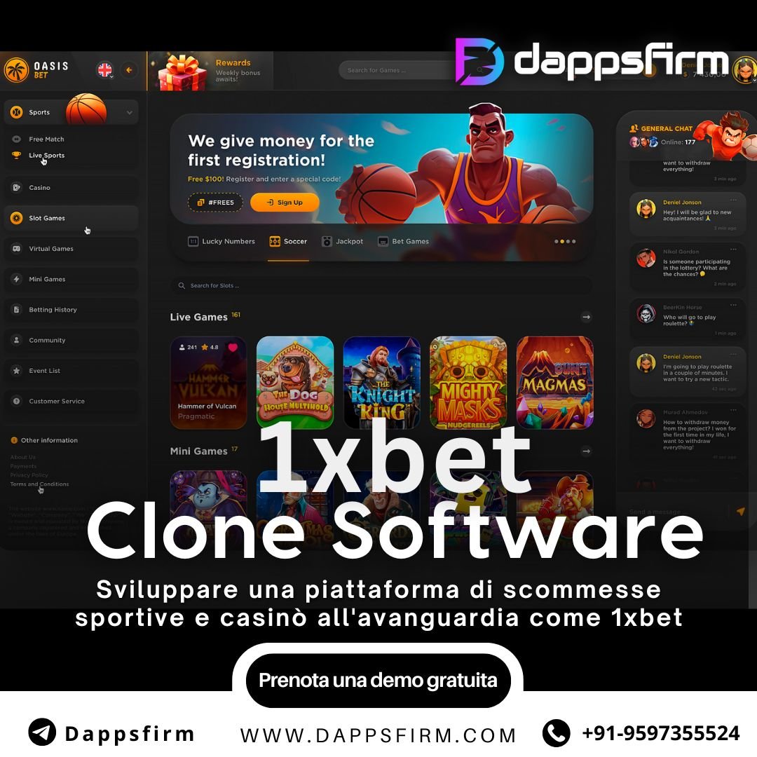 Build your online betting business faster with Dappsfirm’s 1xBet clone script