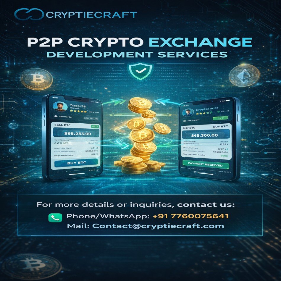 Create a Powerful P2P Crypto Trading Platform By Cryptiecraft