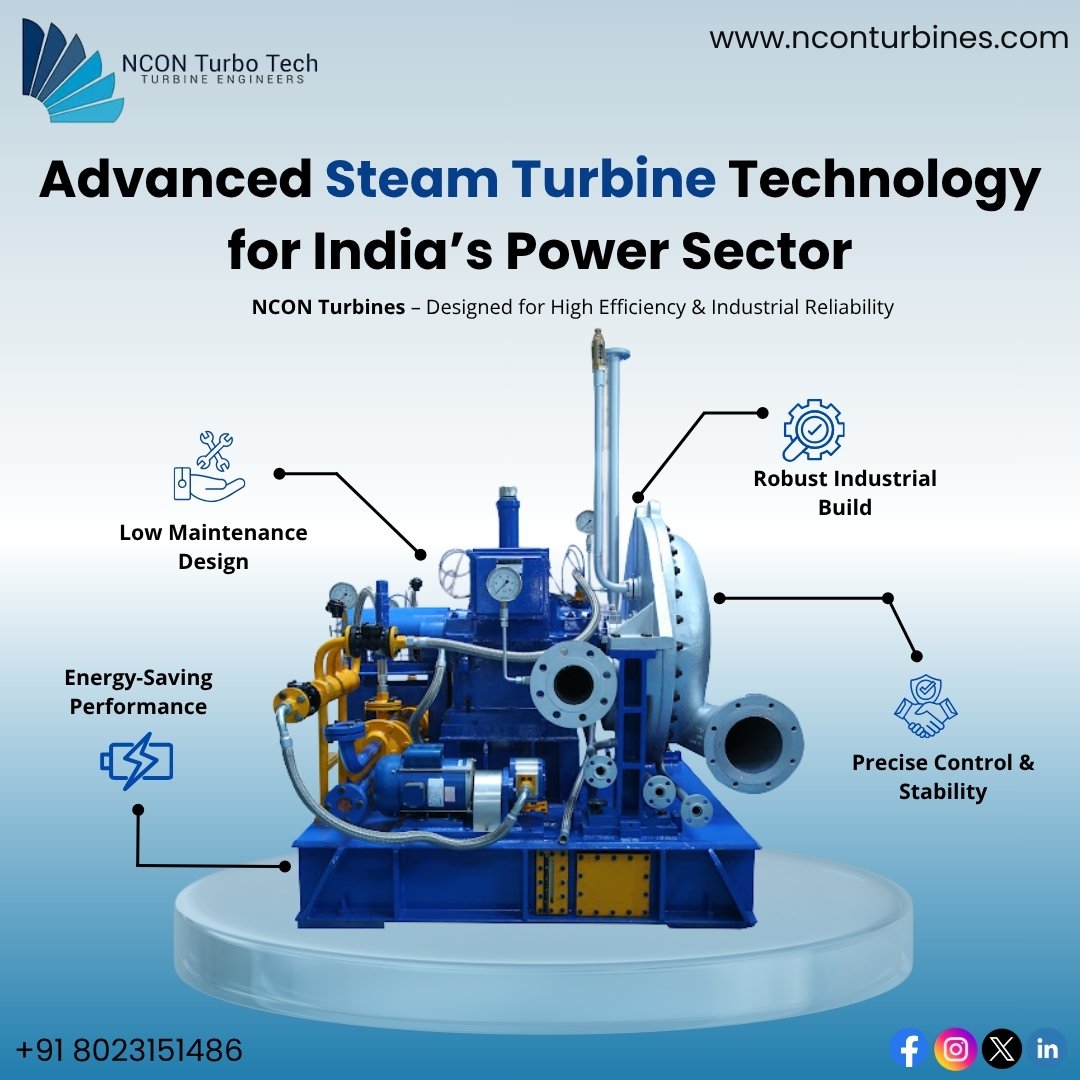 Trusted Steam Turbine Solutions for Industrial Needs in India|Nconturbines.com