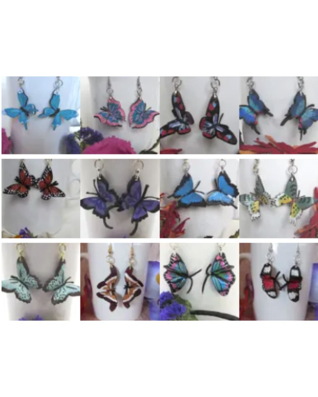 Butterfly Leather Earrings – Elegant, Lightweight & Stylish