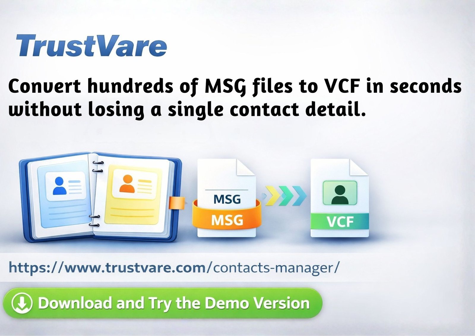 Convert hundreds of MSG files to VCF in seconds without losing a single contact