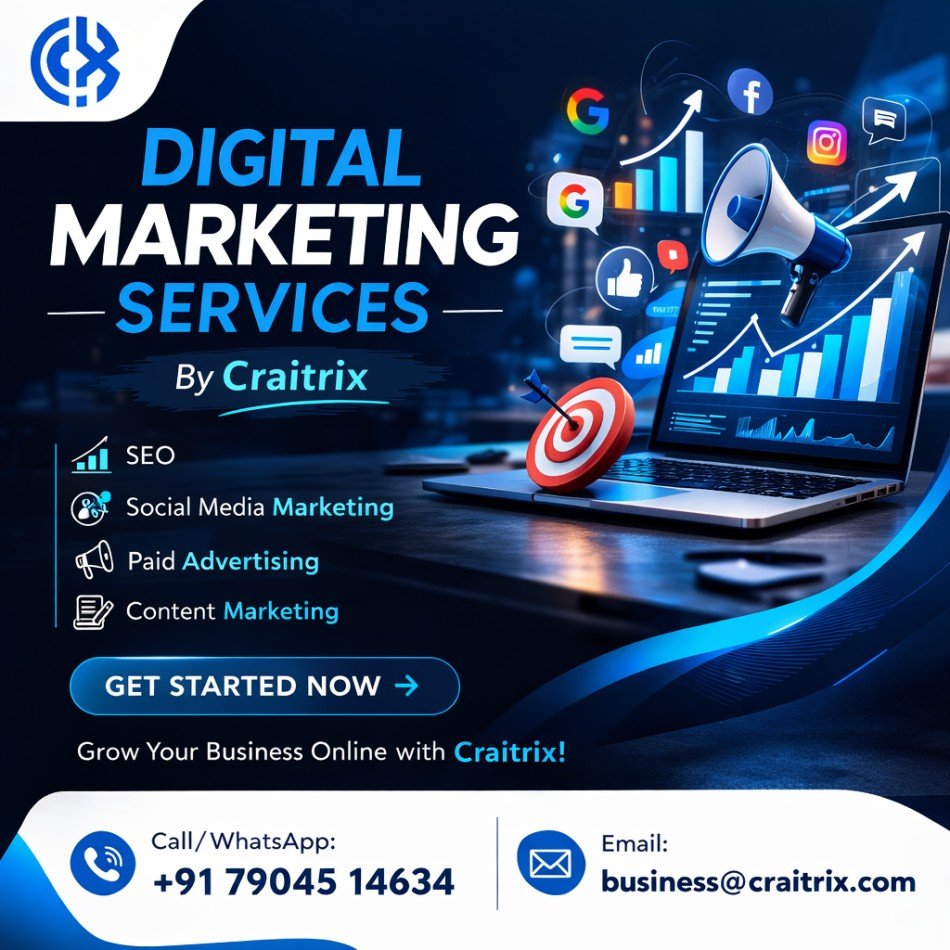 Digital Marketing Services for Business Growth By Craitrix