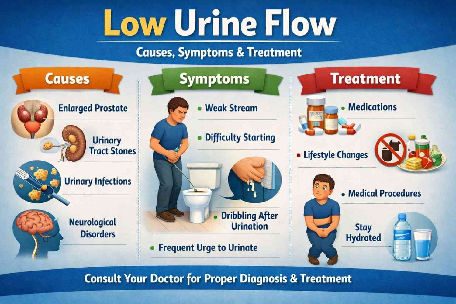 Low Urine Flow: Is It a Kidney Problem?