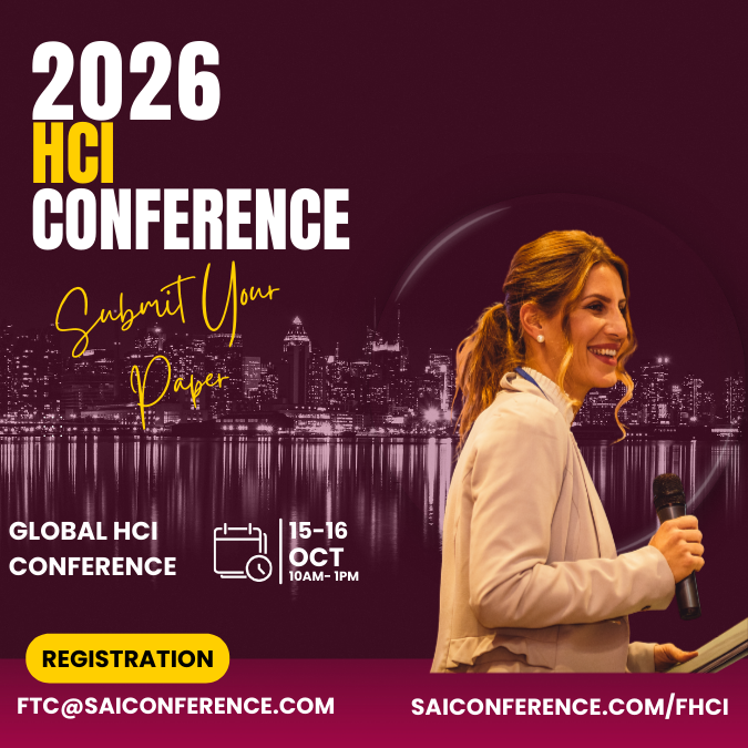 HCI Conference 2026 | Future of Human-Computer Interaction by SAI Conference