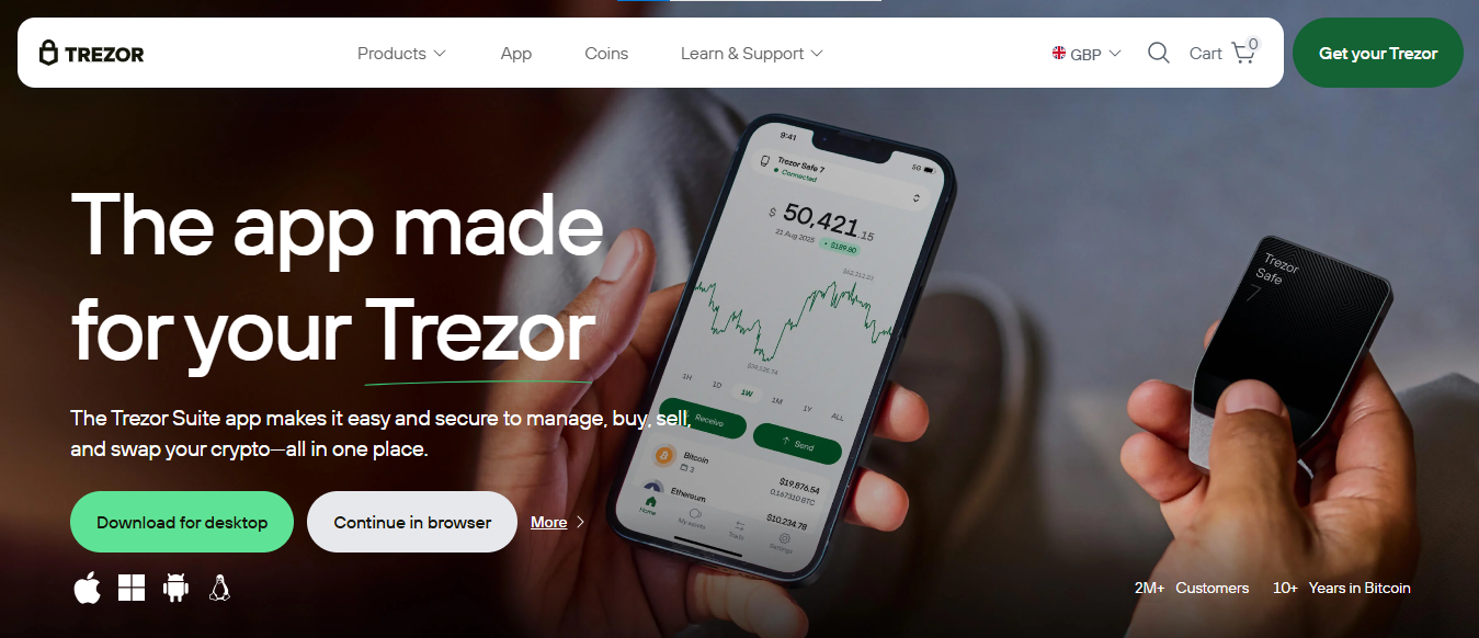Trezor Suite (Official) | Download Trezor App — Desktop®