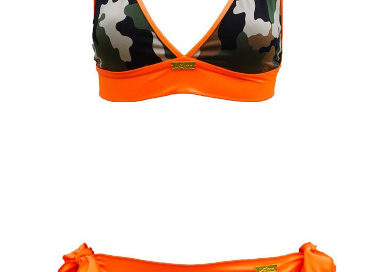 Bold & Stylish Camouflage Bikini for a Fierce Beach Look