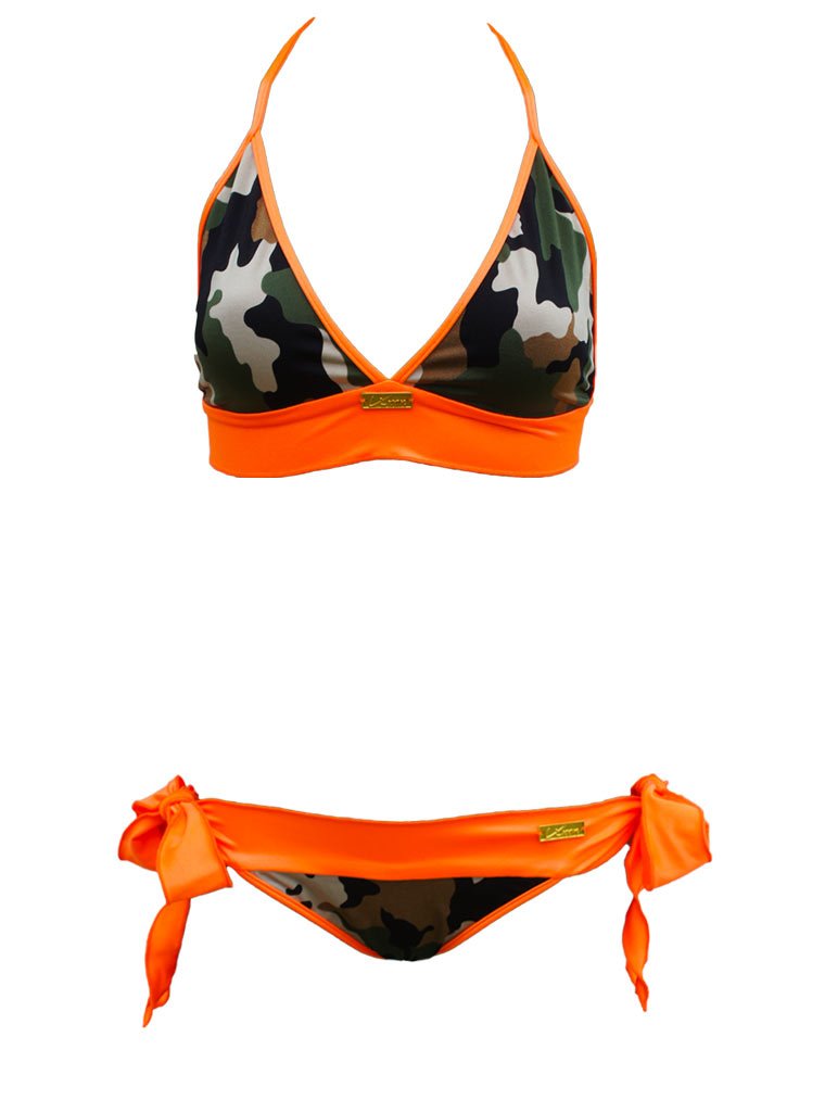 Bold & Stylish Camouflage Bikini for a Fierce Beach Look