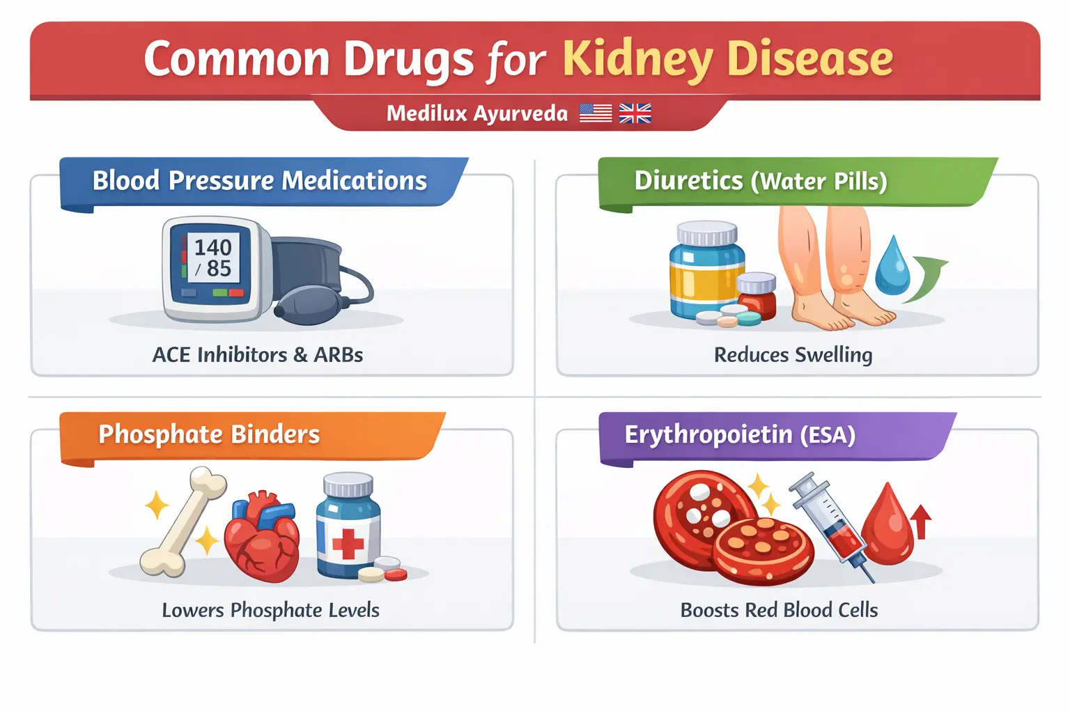 Drugs for Kidney Disease – Choose Natural Healing with Medilux Ayurveda