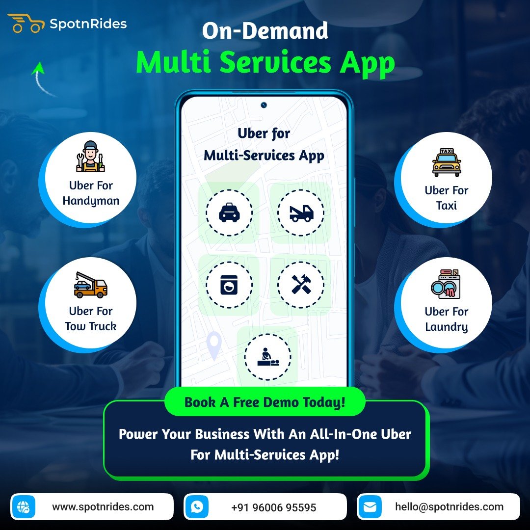 Uber for Multi-Service App Solution – SpotnRides