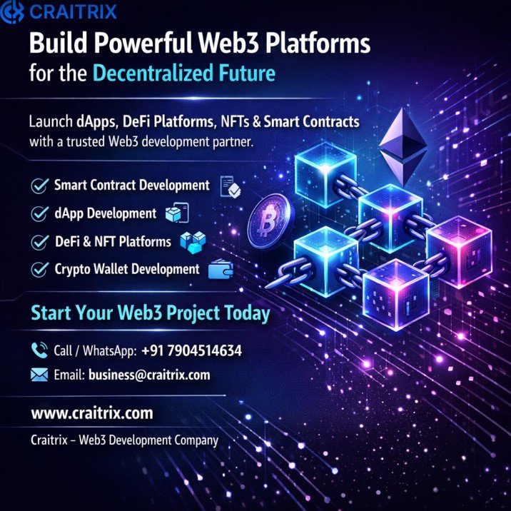 Craitrix — Affordable Web3 Development Company in India