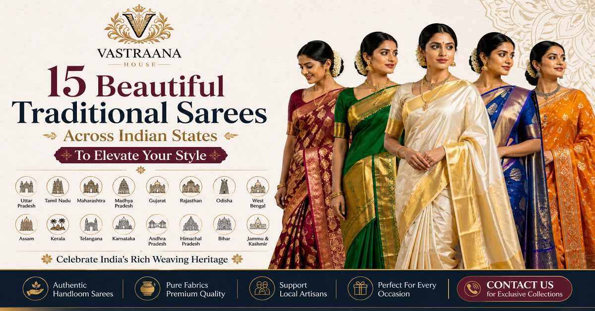 15 Beautiful Traditional Sarees Across Indian States to Elevate Your Style