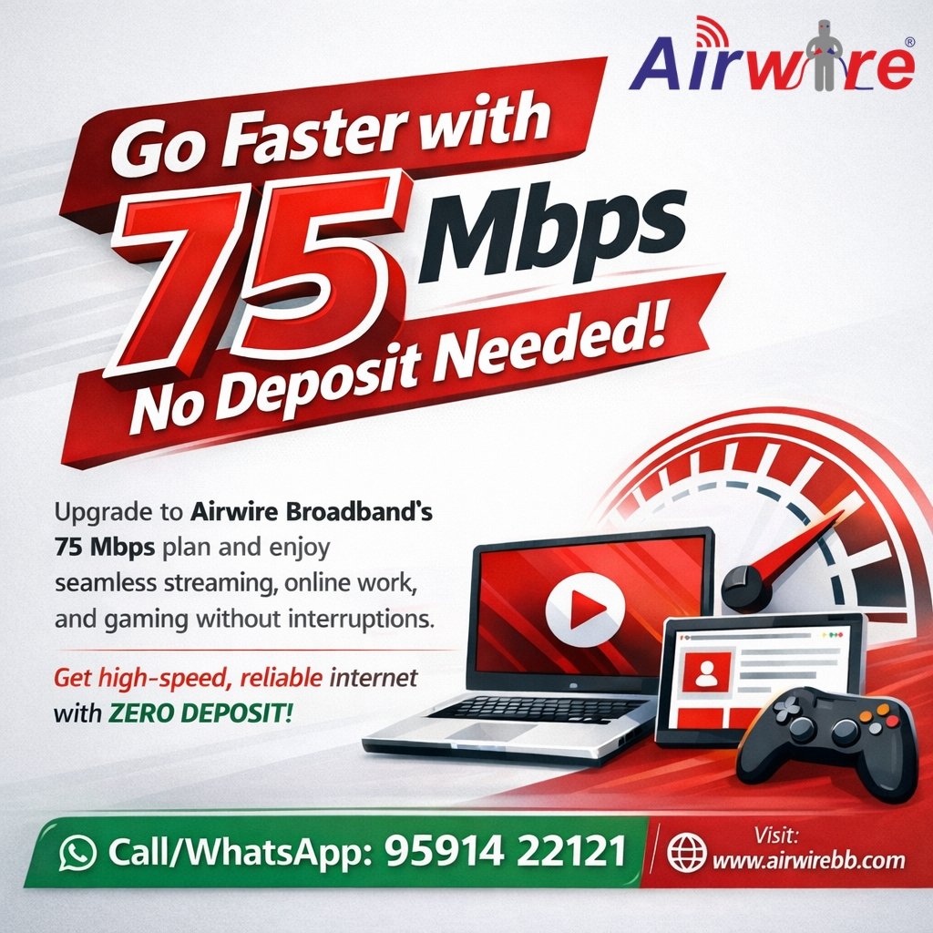 Airwire Broadband – Fast, Reliable & Future-Ready Connectivity