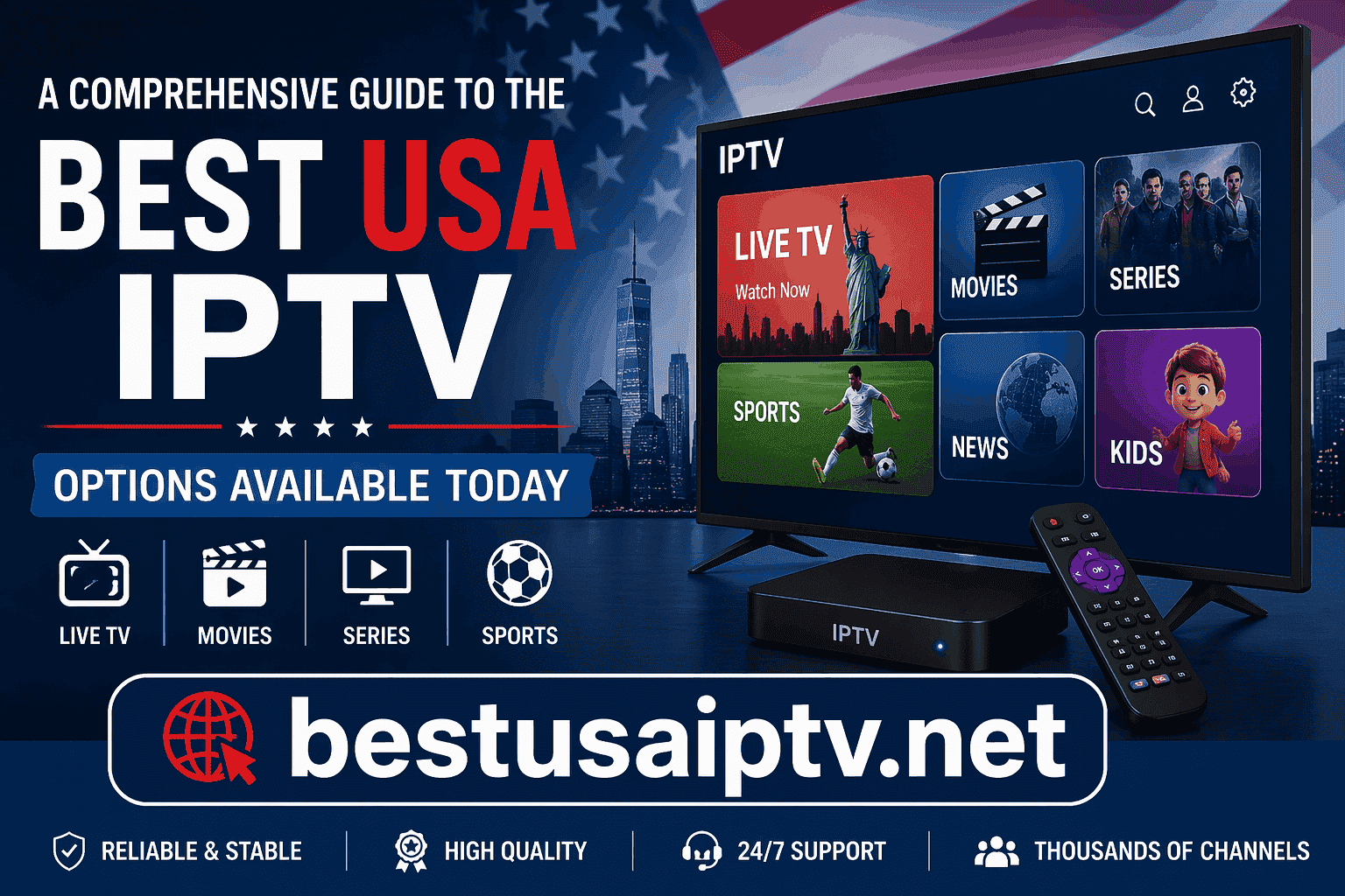 Best USA IPTV Service Providers in 2026 – Top Affordable & Premium Streaming Opt