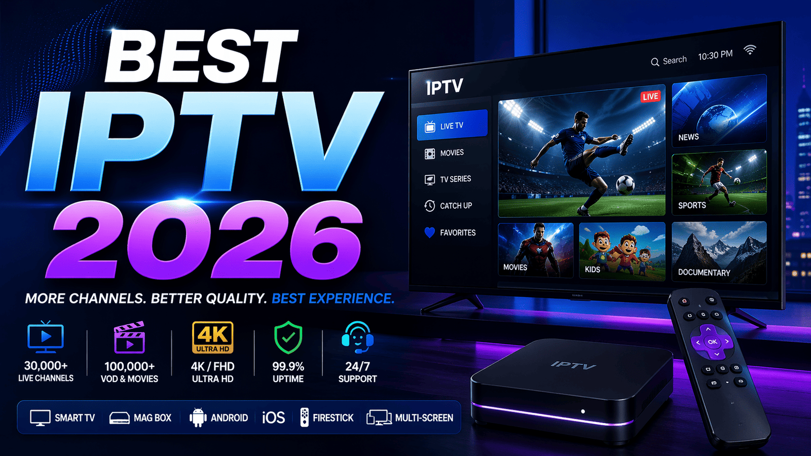 Best USA IPTV Services in 2026 – Affordable, Reliable & High-Quality Streaming