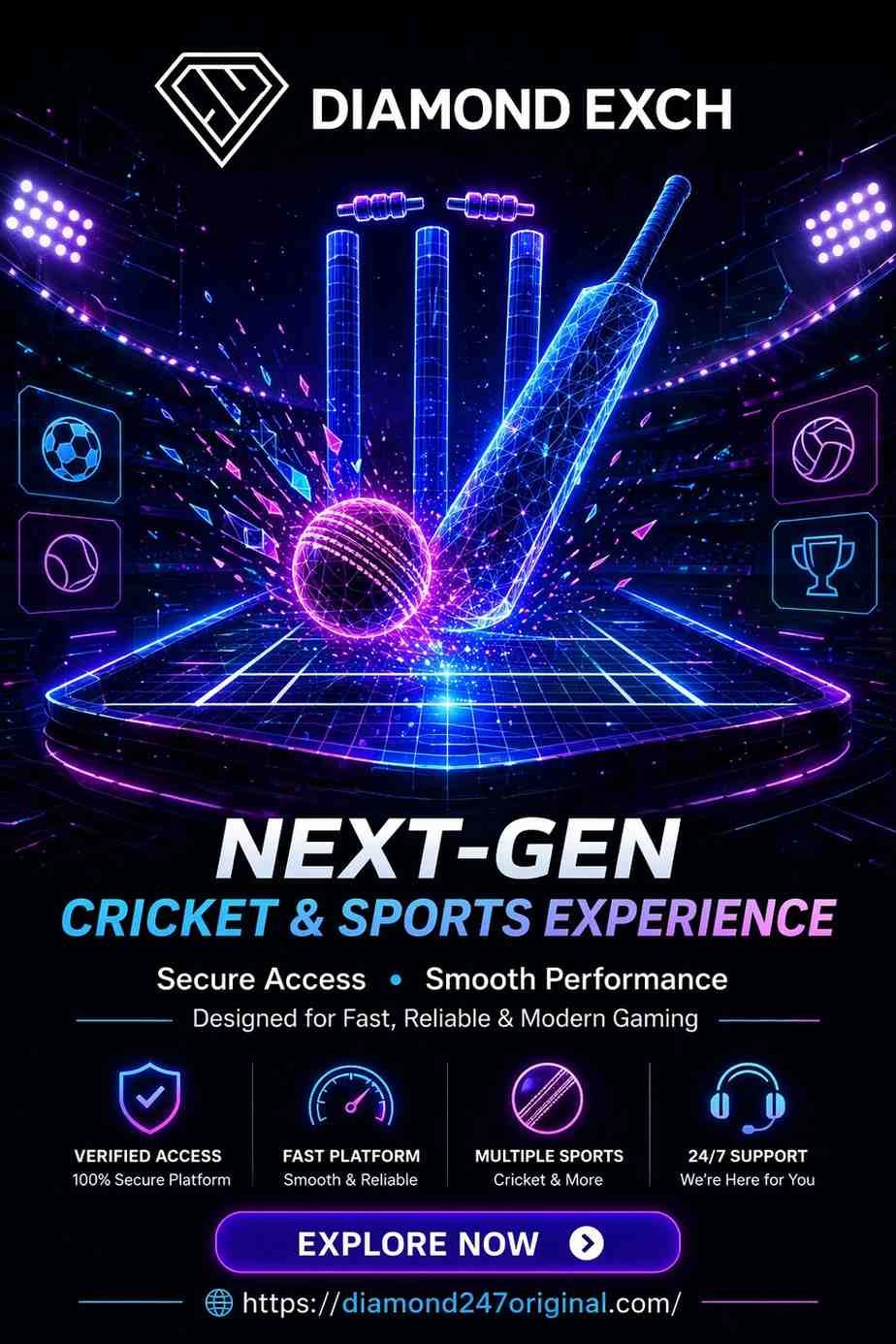 Diamond Exch – Digital Platform with Sports Interaction Features