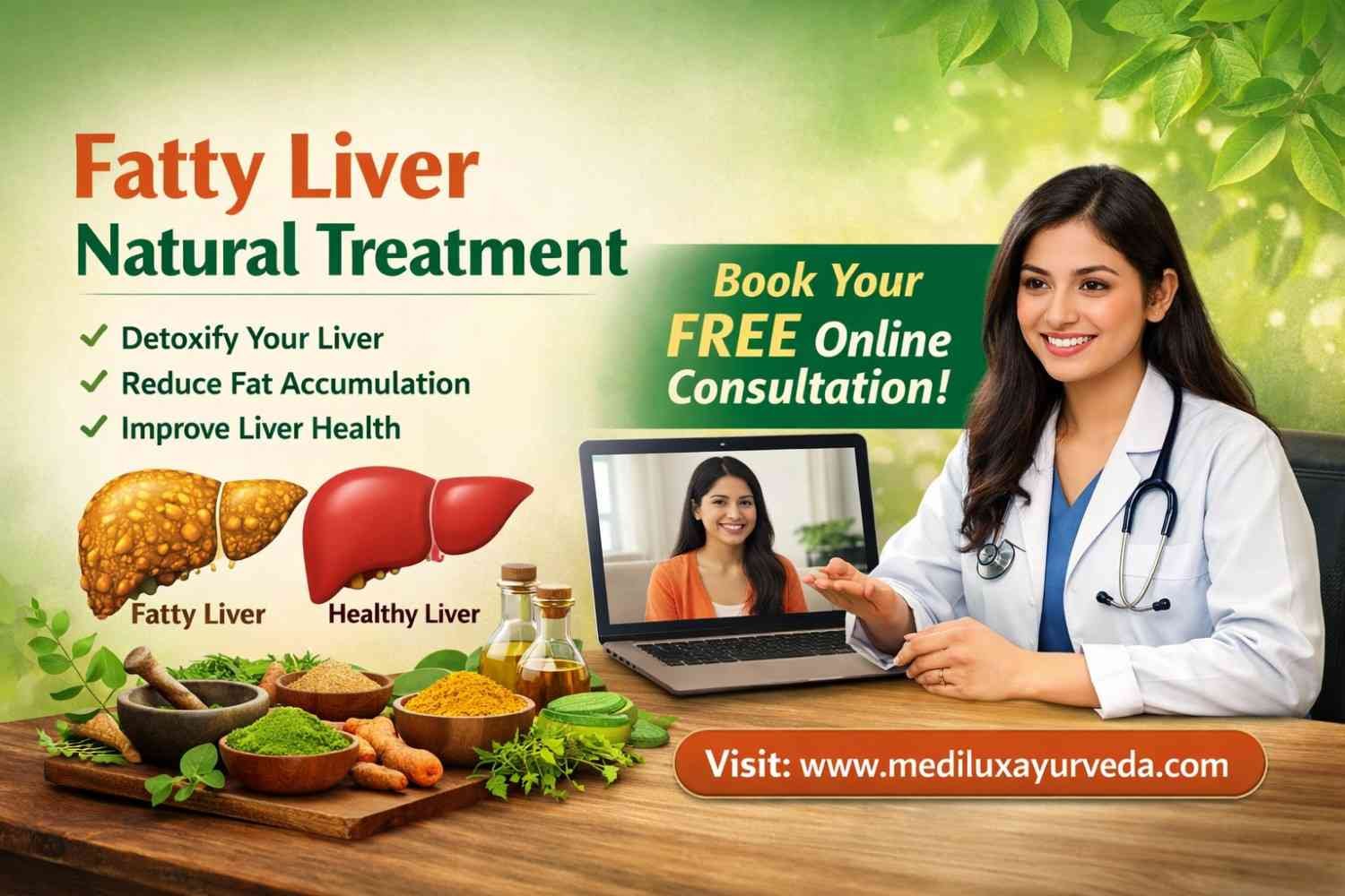 Fatty Liver Natural Treatment | Herbal Solution – MediLux Ayurveda USA