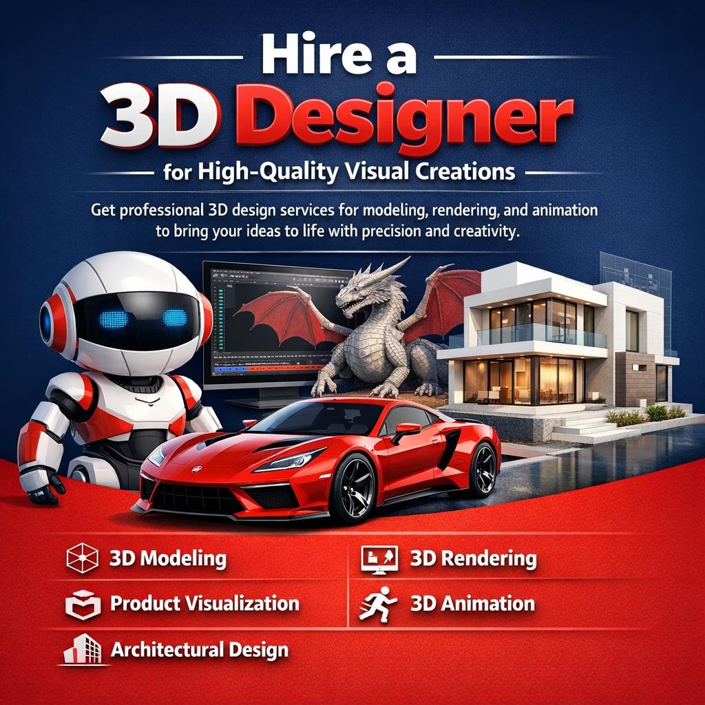 Hire a Dedicated 3D Designer for High-End Visual Projects