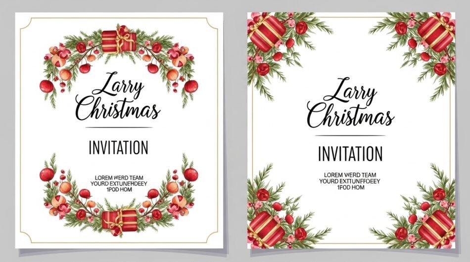I-will-do-amazing-christmas-wedding-birthday-invitation-card-design-8