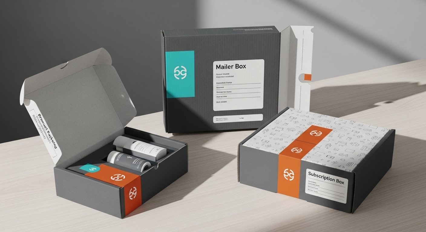 I will design product packaging mailer and subscription box