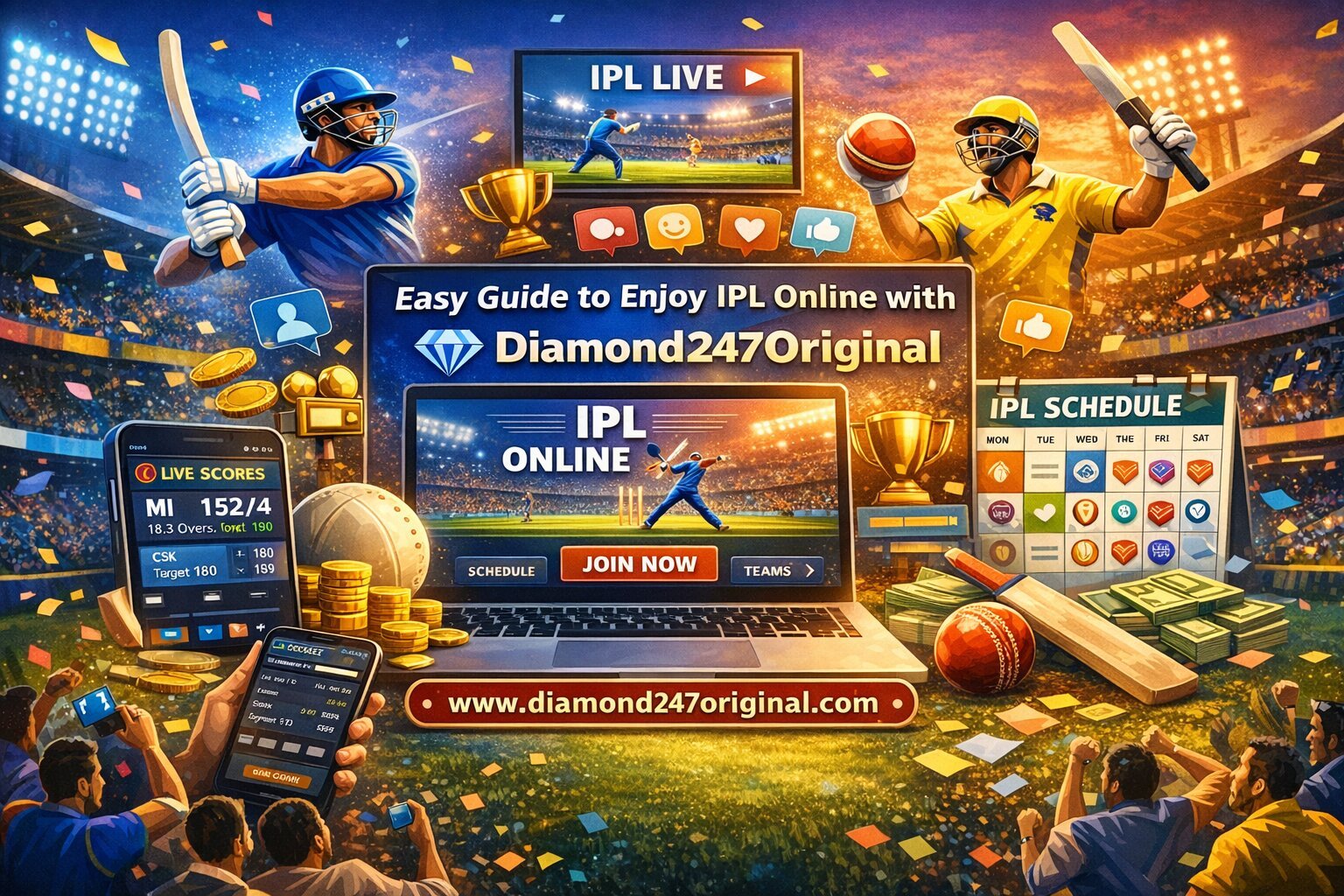 Simple Guide to watch IPL Online with Diamond247Original