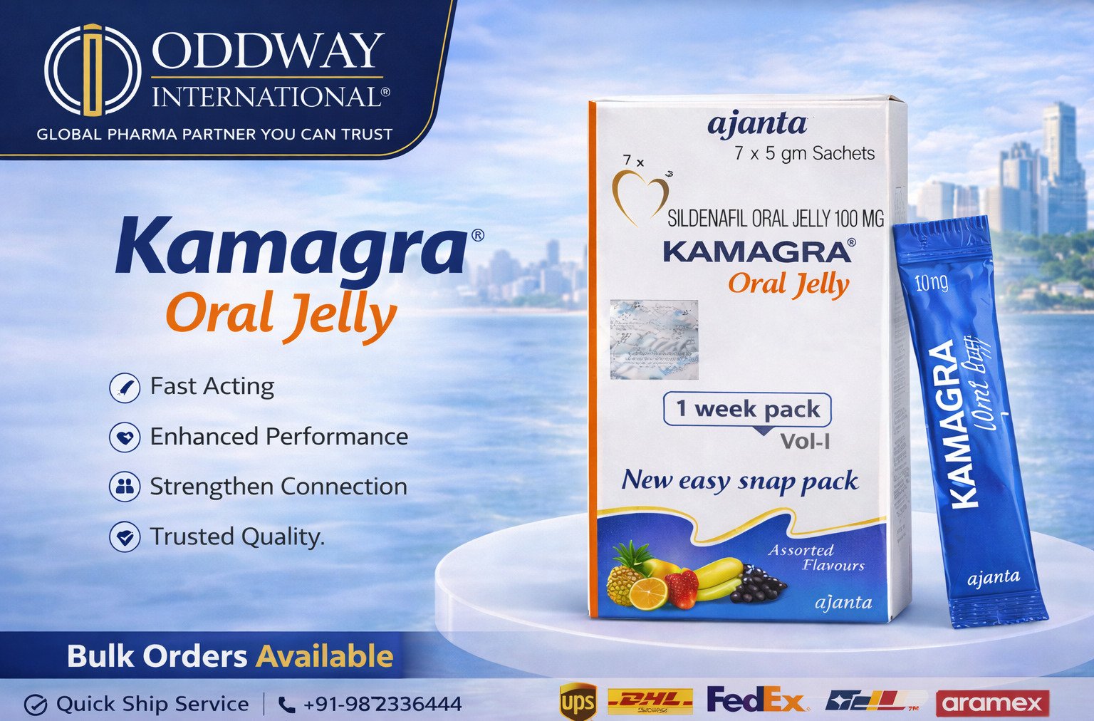 Kamagra Oral Jelly Bulk Export USA | Oddway