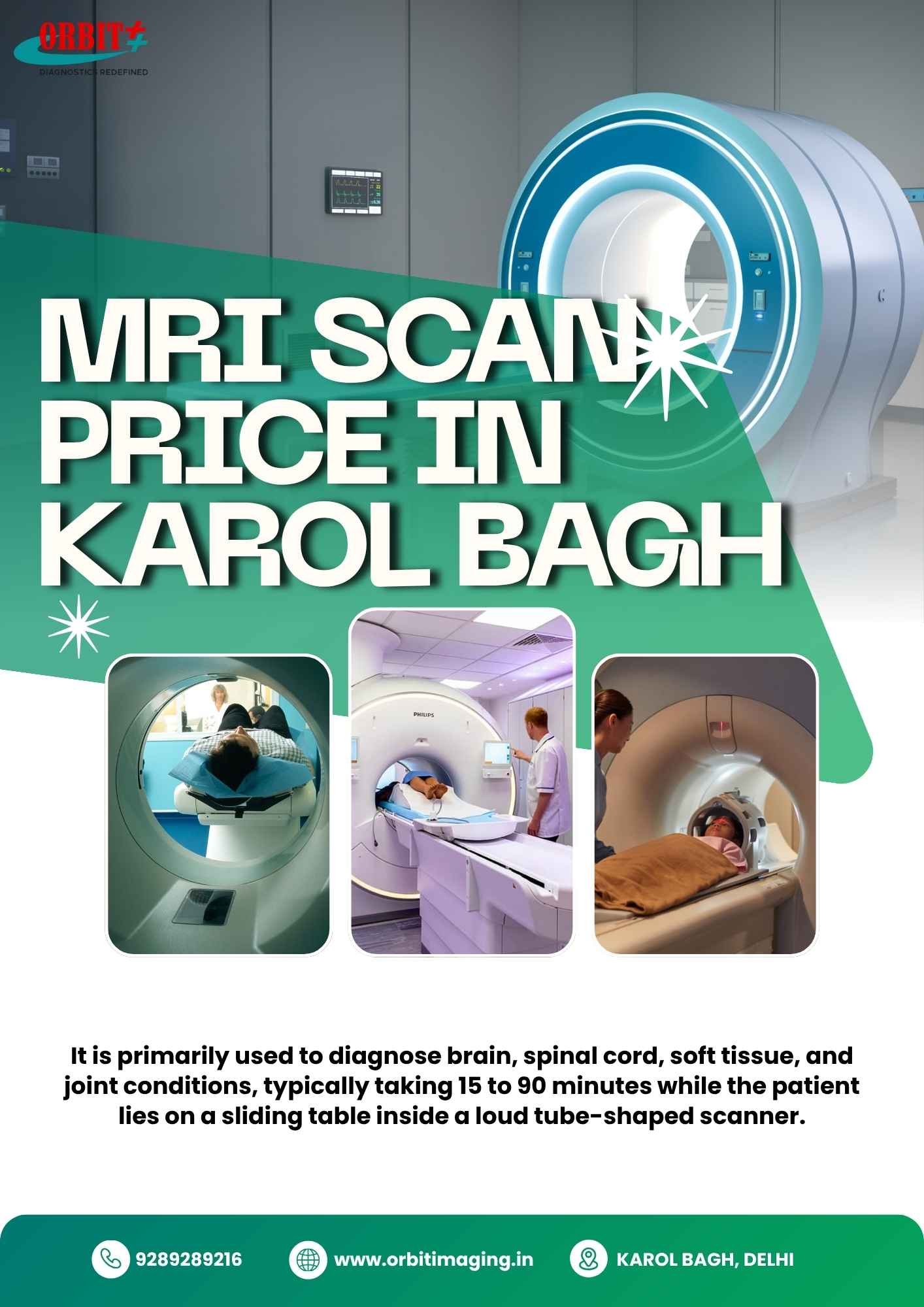 MRI Scan Price in Karol Bagh | Orbit Imaging