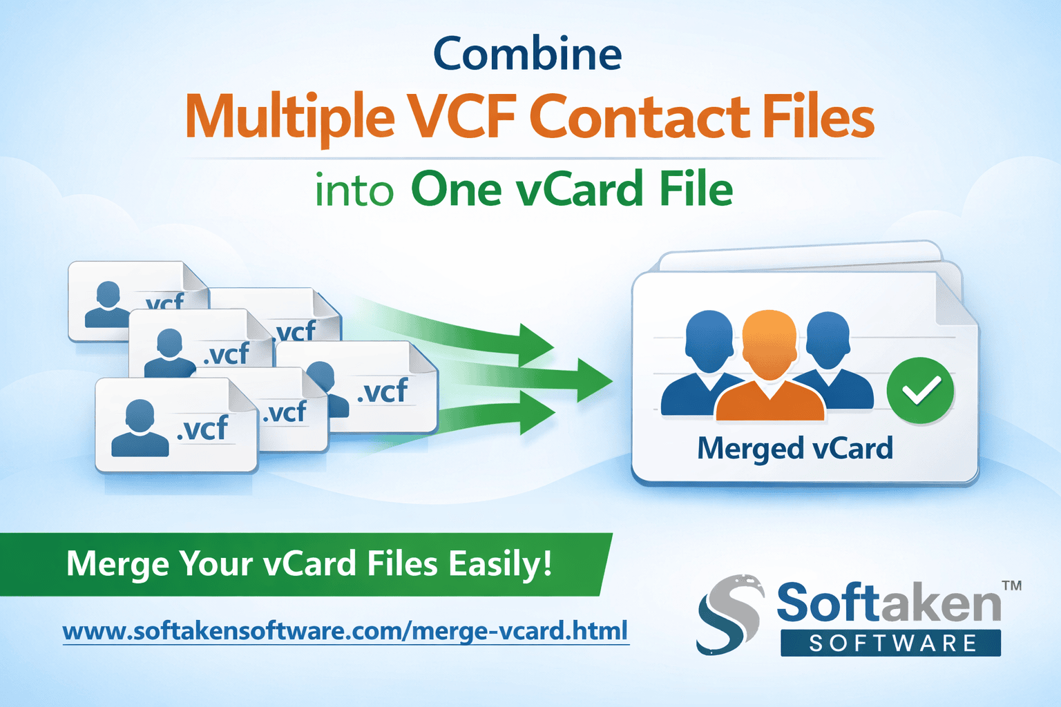 Securely Combine Multiple Contacts into One VCF File