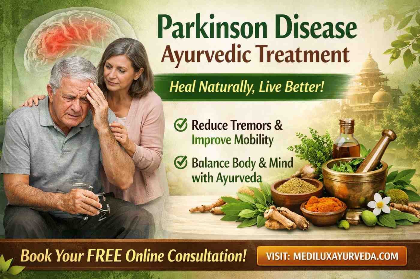 Parkinson Disease Ayurvedic Treatment | Natural Relief – MediLux Ayurveda USA