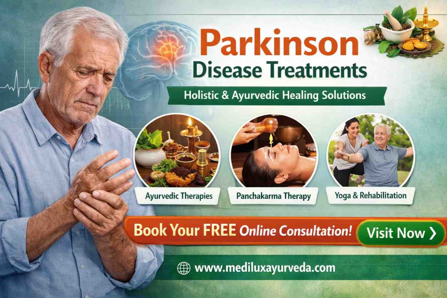 Parkinson Disease Treatments | Natural Care – MediLux Ayurveda USA